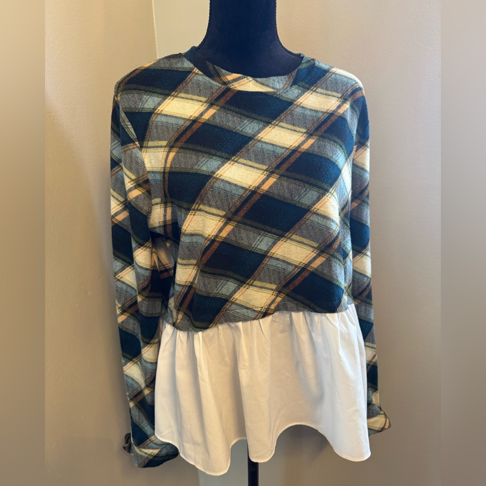 Multicolor Plaid Sweater